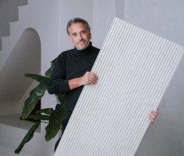 MUOZO - Roman Columns OFF-WHITE 60x280 Flexibele Wandpanelen - Brandvertragend & Flexibel