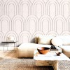 OPPIO Viltpaneel Beige - BAROK - 60x280 cm - Brandvertragend & Geluiddempend