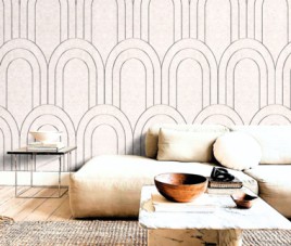 OPPIO Viltpaneel Beige - BAROK - 60x280 cm - Brandvertragend & Geluiddempend