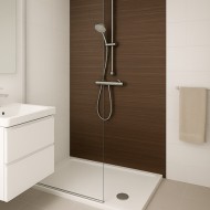 Oppio 120x280x0.8 cm - Houten Wandpaneel SMOKED AMBER - MES EN GROEF