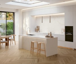 Porto Blonde Oak 10x60 - VISGRAAT ERAMISCH PARKET / Houtlook Tegels (1.03 m2 per pak )