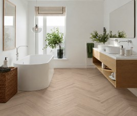 Porto Taupe Oak 10x60 - VISGRAAT KERAMISCH PARKET / Houtlook Tegels