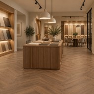 Porto Walnut Oak 10x60 - VISGRAAT KERAMISCH PARKET / Houtlook Tegels