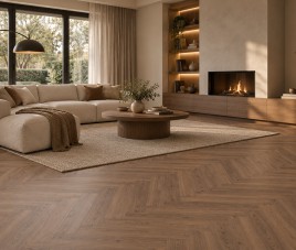Porto Walnut Oak 10x60 - VISGRAAT KERAMISCH PARKET / Houtlook Tegels
