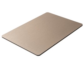 Oppio 120x280x0.8 cm - Metaal Wandpaneel RVS ZENITH - MES EN GROEF