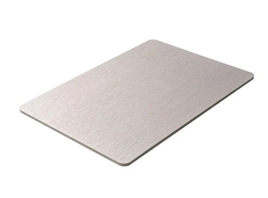 Oppio 120x280x0.8 cm - Metaal Wandpaneel ZILVER CELESTE - MES EN GROEF
