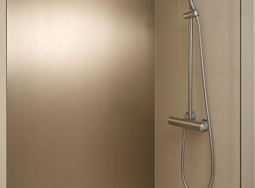 Oppio 120x280x0.8 cm - Metaal Wandpaneel RVS ZENITH - MES EN GROEF