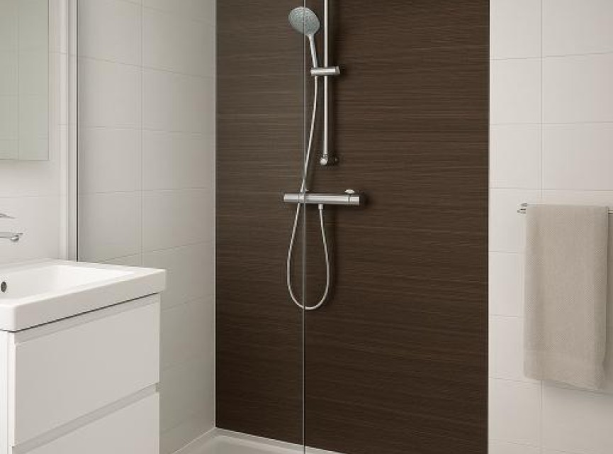 Oppio 120x280x0.8 cm - Houten Wandpaneel ESPRESSO ESSENCE - MES EN GROEF