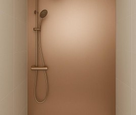 Oppio 120x280x0.8 cm - Metaal Wandpaneel KOPER IMPERIAL - MES EN GROEF