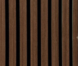 €45,- Per Paneel EIKEN Wenge - Smoky SUPERMAT 60x260 cm - akoestische wand panelen lattenwand met Vilt 