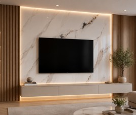 Oppio €49 PER PANEEL - PVC Wandpaneel Calacatta Gold Hoogglans - 120x280x0,3 cm