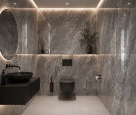 Oppio €57 PER PANEEL - 120x280x0,3 cm - PVC Wandpaneel Essenza - Hoogglans