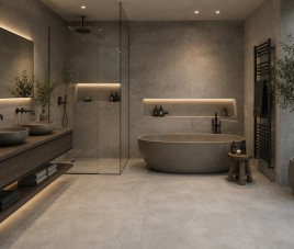 Latina Betonlook Grey 60x60 MAT Vloertegel en Wandtegel Woonkamer / Winkelruimte / Badkamer / Keuken