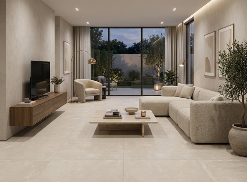 Libera Betonlook MUD 60x120 MAT vloertegel / wandtegel