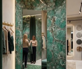 Oppio €69 PER PANEEL - 120x280x0,3 cm - PVC Wandpaneel ONYX Green - Hoogglans