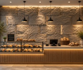 Oppio 3D XL TAUPE Rockstone Wandpaneel 60x120