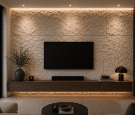 Oppio 3D XL WIT Rockstone Wandpaneel 60x120