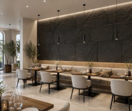 Oppio 3D XL ANTRACIET Rockstone Wandpaneel 60x120