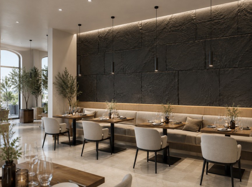 Oppio 3D XL ANTRACIET Rockstone Wandpaneel 60x120
