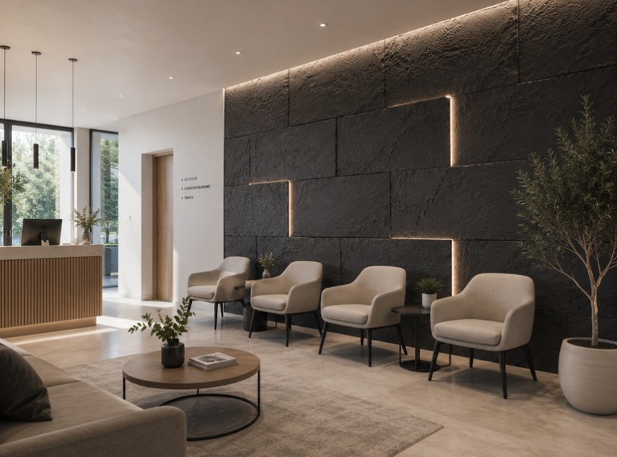 Oppio 3D XL ANTRACIET Rockstone Wandpaneel 60x120