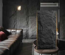 Oppio 3D XL ANTRACIET Rockstone Wandpaneel 60x120