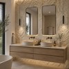 Oppio 3D XL MARFIL Rockstone Wandpaneel 60x120