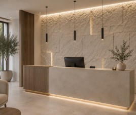 Oppio 3D XL MARFIL Rockstone Wandpaneel 60x120