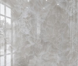 Oppio €57 PER PANEEL - 120x280x0,3 cm – Sardonyx PVC Wandpaneel Hoogglans