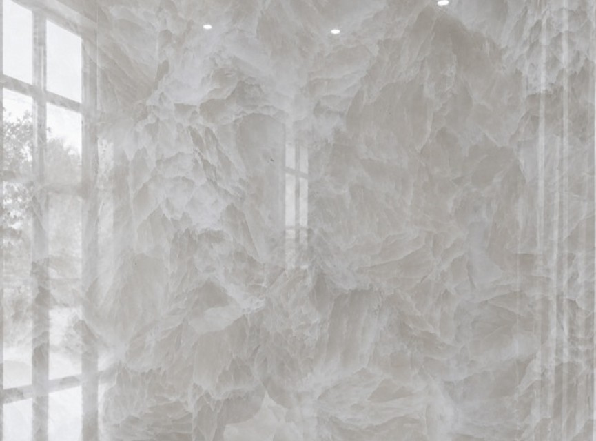 Oppio €57 PER PANEEL - 120x280x0,3 cm – Sardonyx PVC Wandpaneel Hoogglans