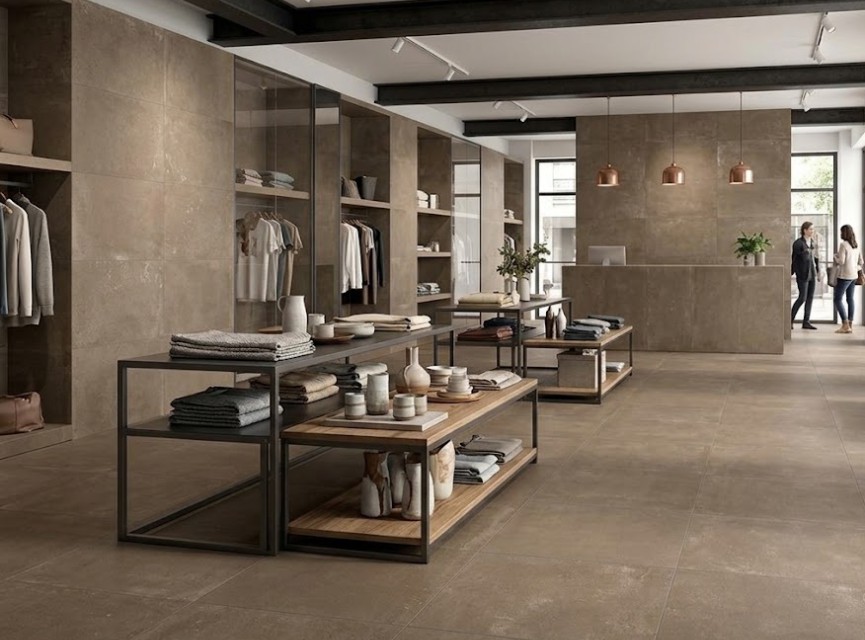 Latina Betonlook Taupe 60x60 MAT Vloertegel en Wandtegel Woonkamer / Winkelruimte / Badkamer / Keuken