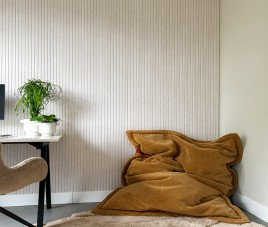 OPPIO Viltpaneel Beige JAPANDI - 60x280 cm - Brandvertragend & Geluiddempend