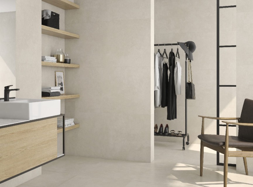 Libera Betonlook BASE BEIGE 60x120 MAT vloertegel / wandtegel