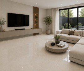 PORTO IVORY 60x60 Vloertegel / Gepolijst En Gerectificeerd / Woonkamer