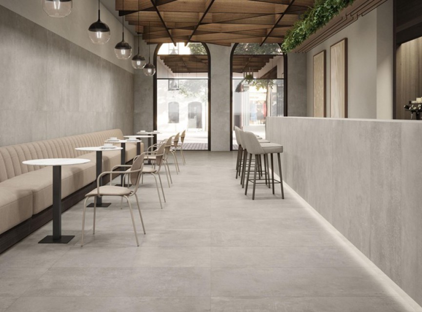 Palmier Bogart Taupe MAT Betonlook 100x100 Vloertegel en Wandtegel / Woonkamer / Slaapkamer / Badkamer En Winkelruimte