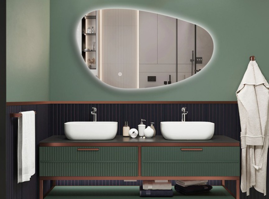 NOVA – 120 CM ( Randloos ) Toilet / Badkamerspiegel met verlichting