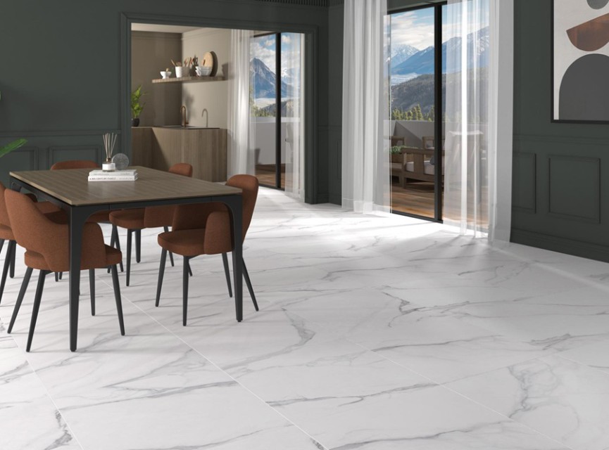 Palmier Portofino MAT marmerlook 100x100 Vloertegel en Wandtegel / Woonkamer / Slaapkamer / Badkamer En Winkelruimte