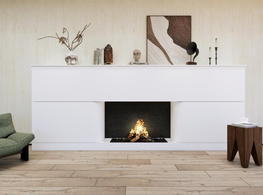 MUOZO - Italy Travertin 60x280 Flexibele Wandpanelen - Brandvertragend & Flexibel
