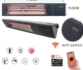 OPPIO Elektrische Terrasverwarmer 2500W - WIFI FUNCTIE