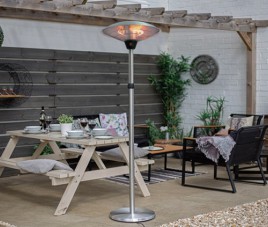 OPPIO Elektrische PRO Rond Terrasverwarmer 2100W ( STAAND ) - WIFI FUNCTIE