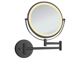 COSMO make-up spiegel (ZWART) Toilet / Badkamerspiegel met verlichting