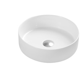 OPPIO - ROUND Hoogglans Wit opbouw-waskom Ø=40 cm H=12cm