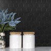 Oppio BLACK Motion MAT Hexagon - Zelfklevende Mozaïek 29.2x25.4x3.3 mm