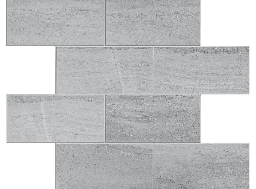 Oppio Beton Licht Grijs METRO - Zelfklevende Mozaïek 30.5x30.5x4 mm