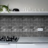 Oppio Antraciet Leisteen METRO - Zelfklevende Mozaïek 30.5x30.5x4 mm