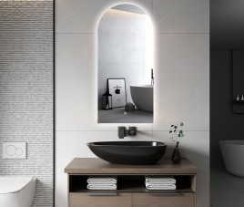 ARCH TOOG - 45x100 CM ( RANDLOOS ) Toilet / Badkamerspiegel met verlichting