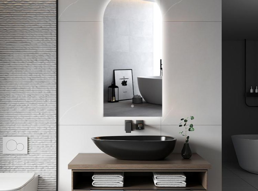 ARCH TOOG - 45x100 CM ( RANDLOOS ) Toilet / Badkamerspiegel met verlichting