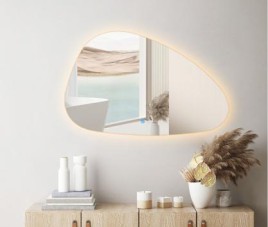 ARTSY - 100 CM ( Randloos ) Toilet / Badkamerspiegel met verlichting