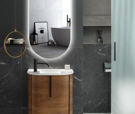 ELLIPS - 40x75 CM ( Randloos ) Toilet / Badkamerspiegel met verlichting