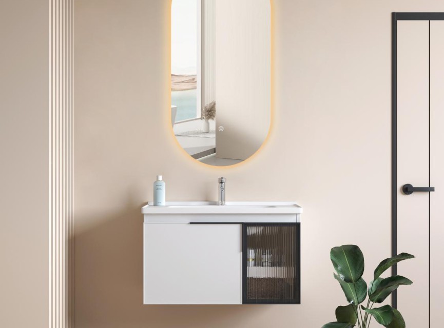 ELLIPS - 40x75 CM ( Randloos ) Toilet / Badkamerspiegel met verlichting