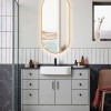 ELLIPS - 40x75 CM ( GOUD ) Toilet / Badkamerspiegel met verlichting